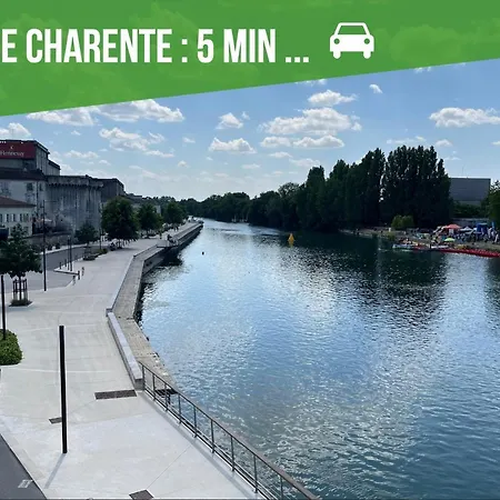 Cocoon, Calme Au Centre-ville De Cognac, Proche Commerces Et Charente Appartement